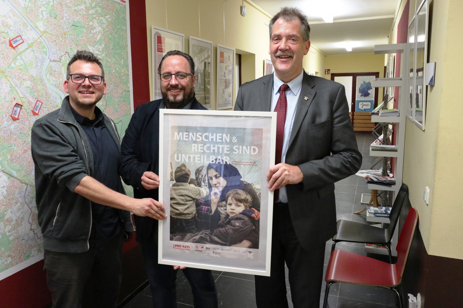 v.l. Peter Scholz (Leider jmd Köln), Bernd Rustemeyer (Referatsleiter KJA Köln), Norbert Michels (Geschäftsführer Diözesanrat Köln)