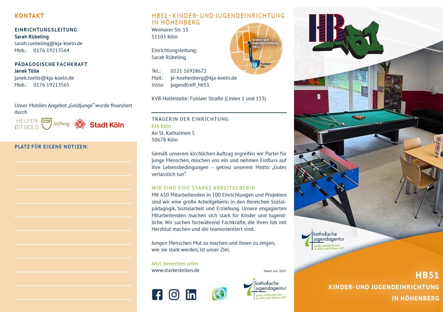 2025-06-18-KJA-Koeln-OKJA-Flyer-JE-Hoehenberg_fin_web-Seite_1 (c) KJA Köln