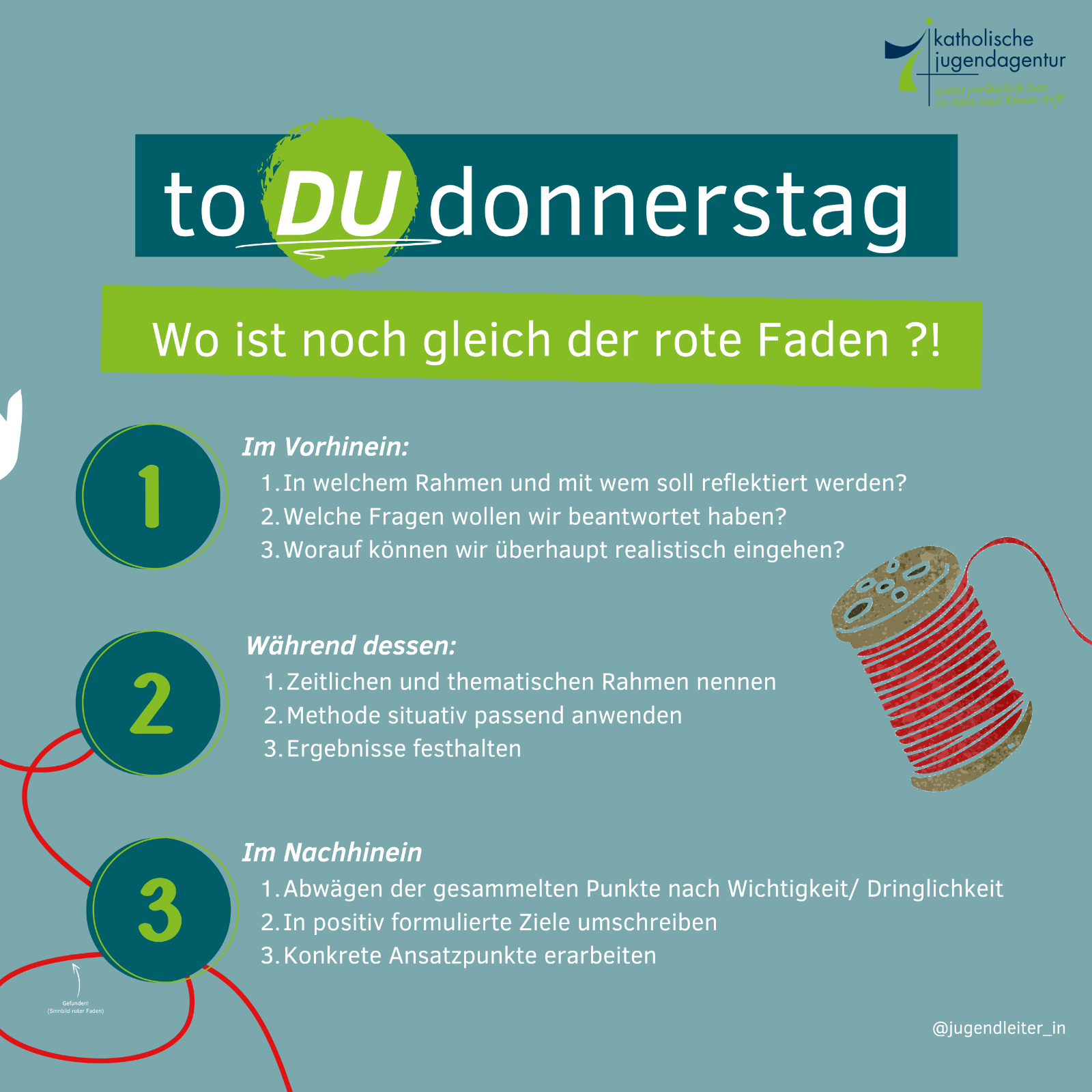 todudonnerstag_Der rote Faden (c) KJA Köln